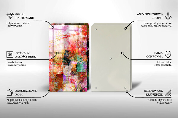 Chopping board Paint abstraction