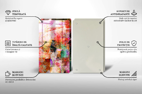 Chopping board Paint abstraction