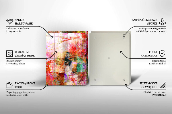 Chopping board Paint abstraction