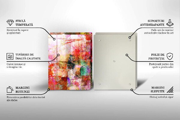 Chopping board Paint abstraction