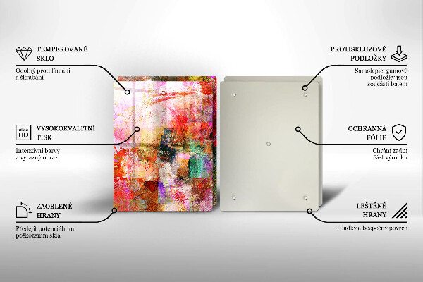 Chopping board Paint abstraction