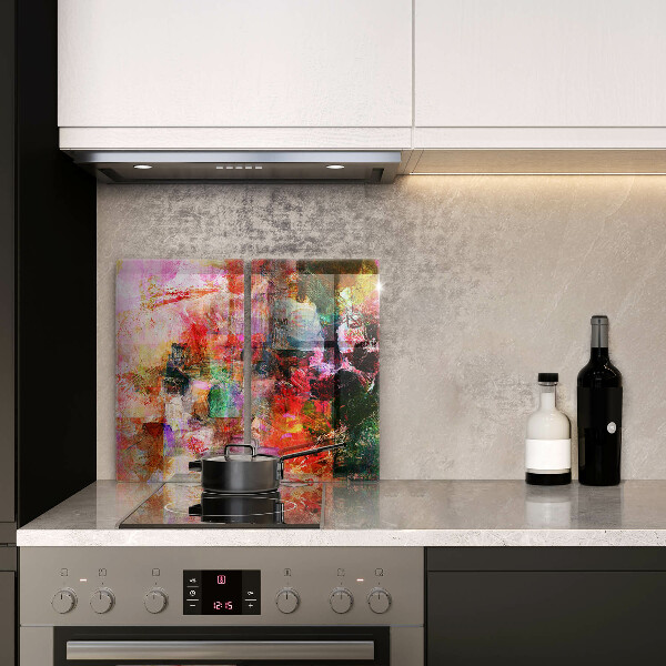 Chopping board Paint abstraction