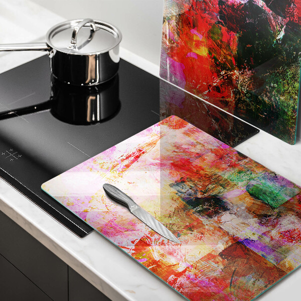 Chopping board Paint abstraction