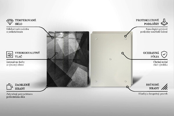 Chopping board Geometric abstraction