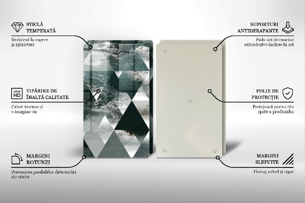 Chopping board Triangles and water