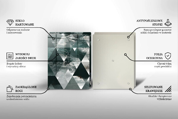 Chopping board Triangles and water