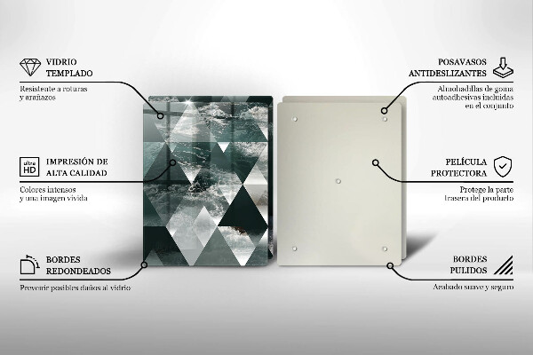 Chopping board Triangles and water