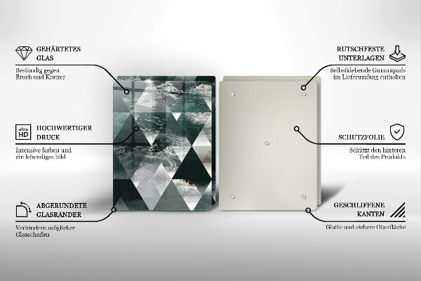 Chopping board Triangles and water