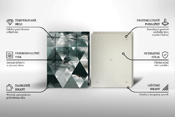 Chopping board Triangles and water