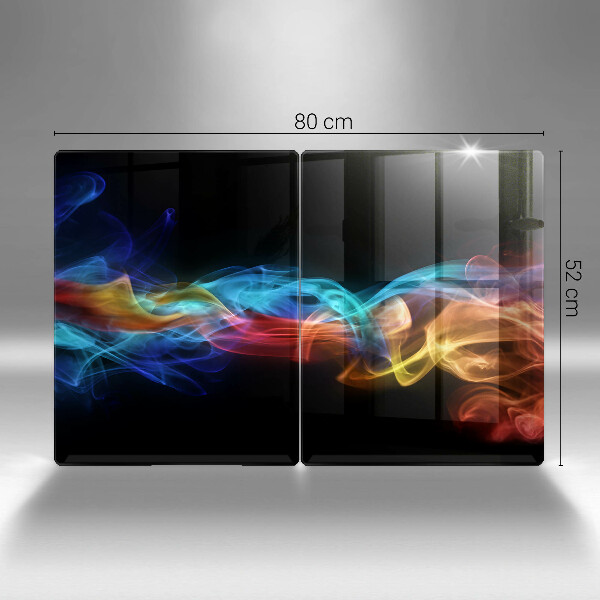 Chopping board Colorful smoke