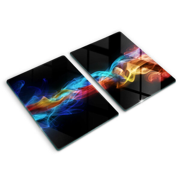 Chopping board Colorful smoke