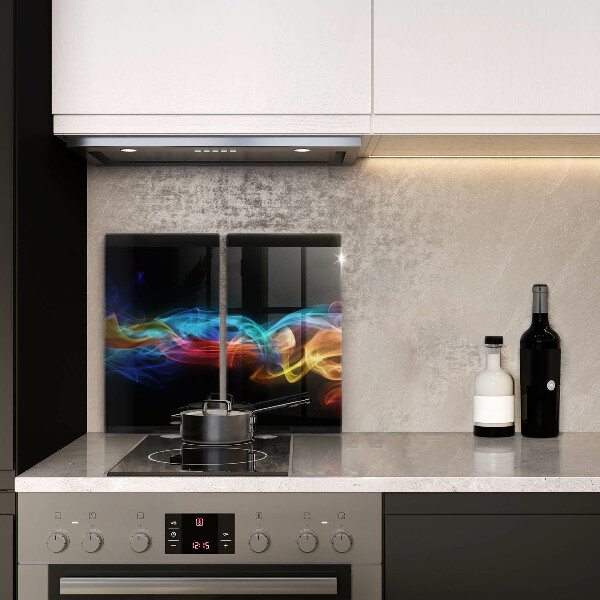 Chopping board Colorful smoke