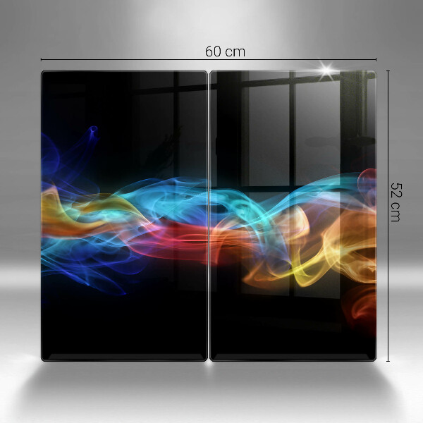 Chopping board Colorful smoke