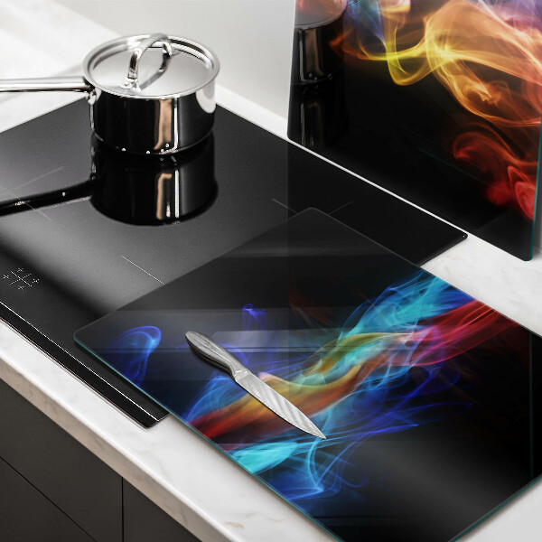 Chopping board Colorful smoke
