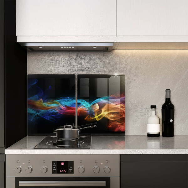 Chopping board Colorful smoke