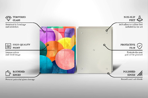 Chopping board Colorful wheels