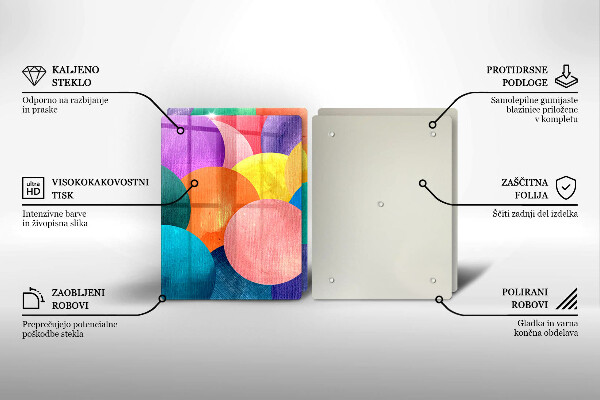 Chopping board Colorful wheels