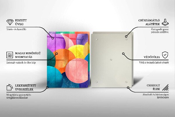 Chopping board Colorful wheels