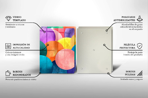 Chopping board Colorful wheels