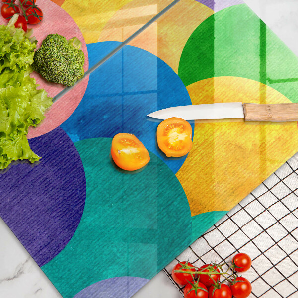 Chopping board Colorful wheels
