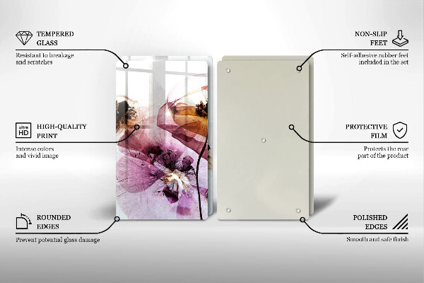 Chopping board Delicate flowers