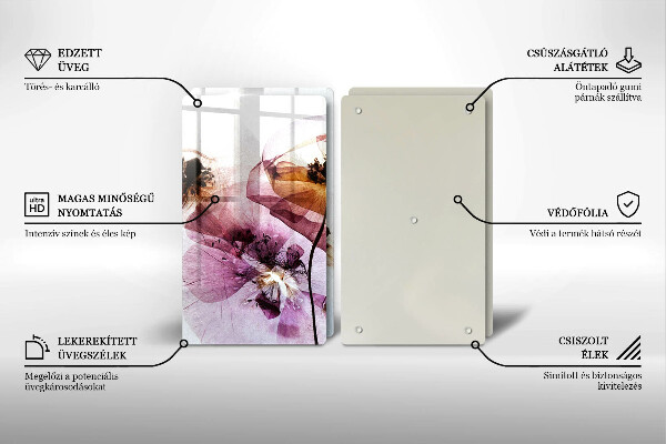 Chopping board Delicate flowers