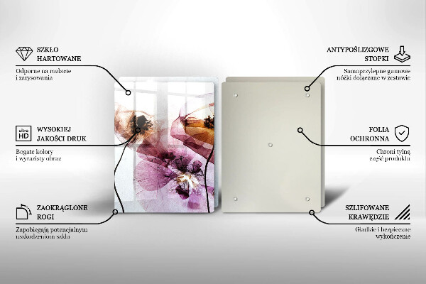 Chopping board Delicate flowers