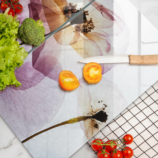 Chopping board Delicate flowers