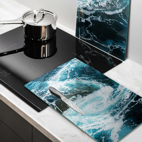 Chopping board Foamed water waves