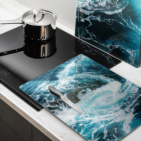 Chopping board Foamed water waves