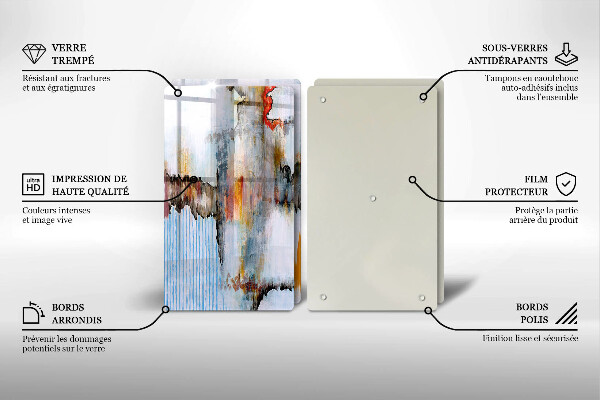 Chopping board Paints abstraction