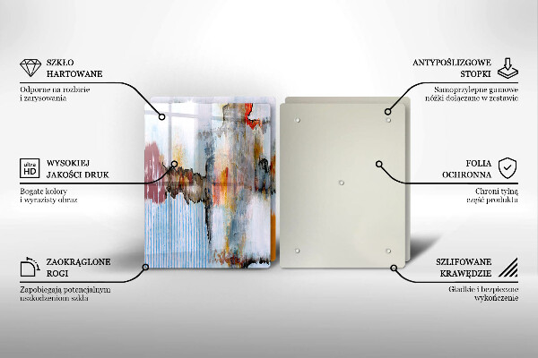 Chopping board Paints abstraction
