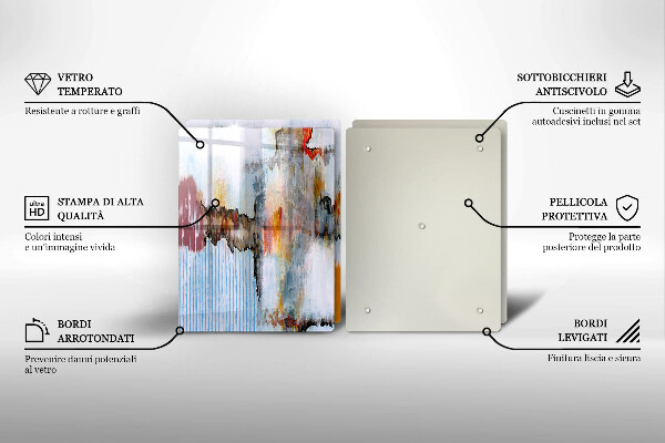Chopping board Paints abstraction