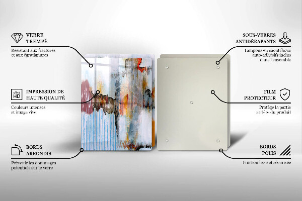 Chopping board Paints abstraction