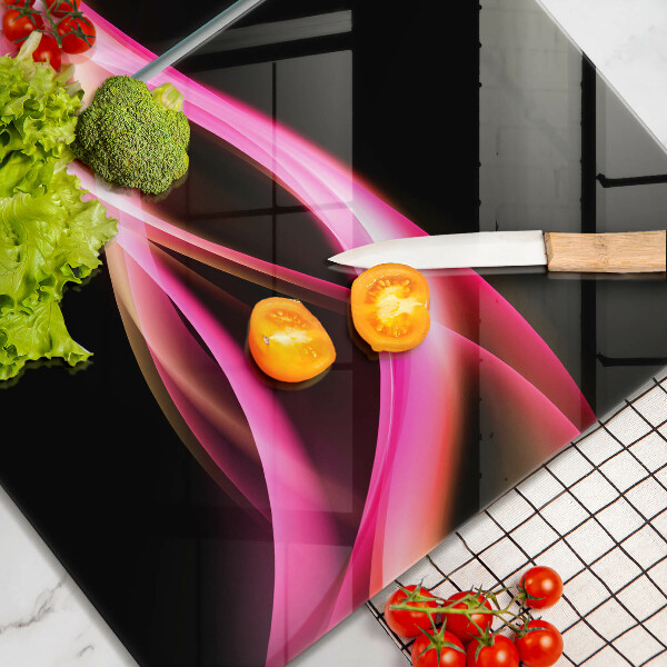 Chopping board Neon Smoke abstraction