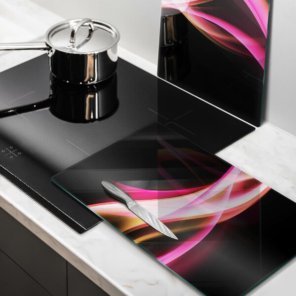 Chopping board Neon Smoke abstraction