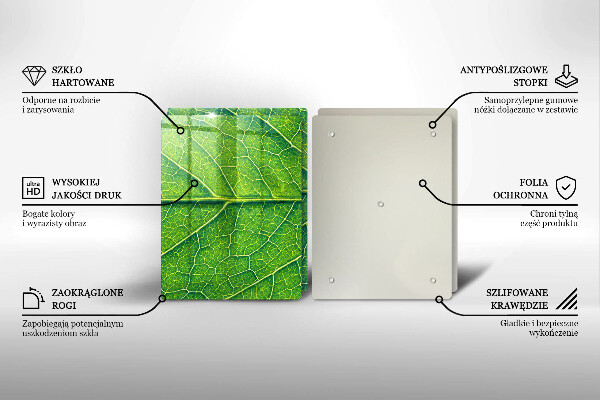 Chopping board Leaf lines nature