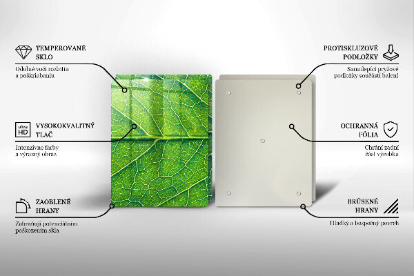 Chopping board Leaf lines nature