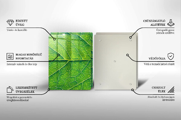 Chopping board Leaf lines nature