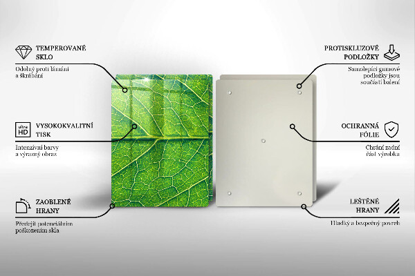 Chopping board Leaf lines nature