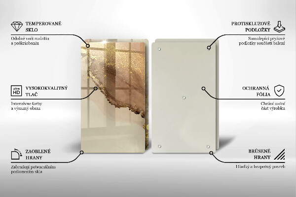 Chopping board Abstraction gold