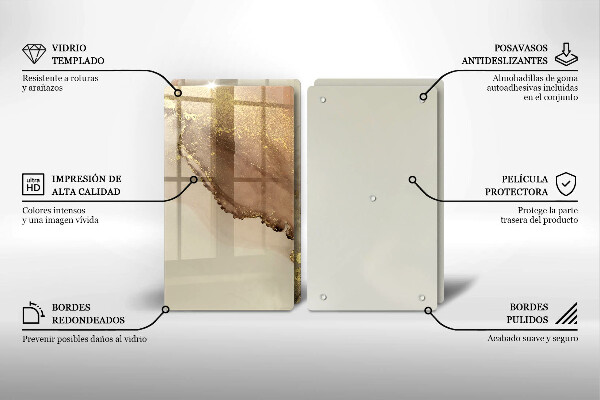 Chopping board Abstraction gold