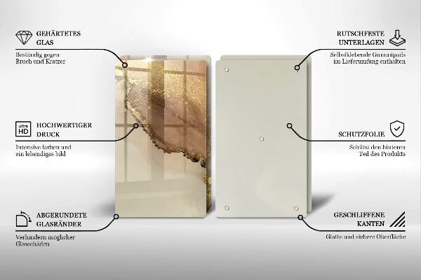 Chopping board Abstraction gold