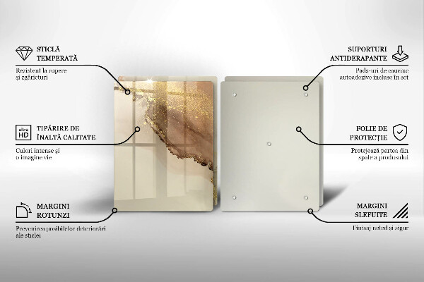 Chopping board Abstraction gold