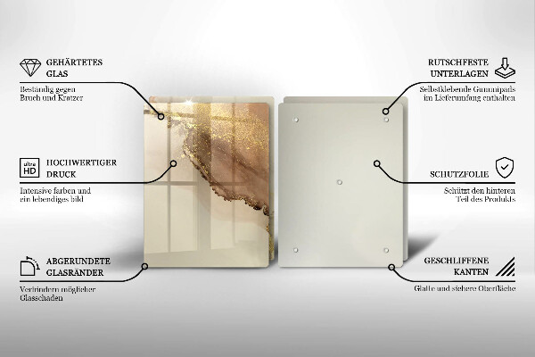 Chopping board Abstraction gold