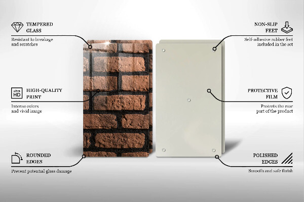 Chopping board Brick wall