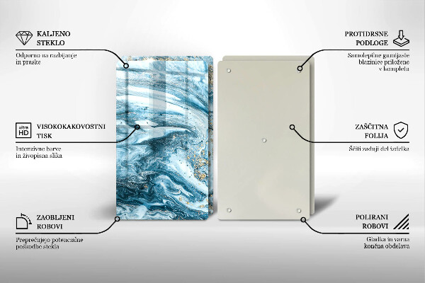 Chopping board Structure with gold