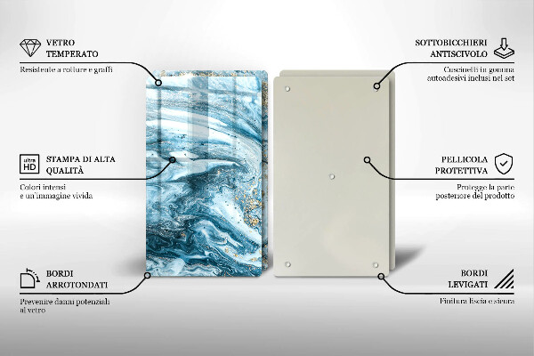 Chopping board Structure with gold