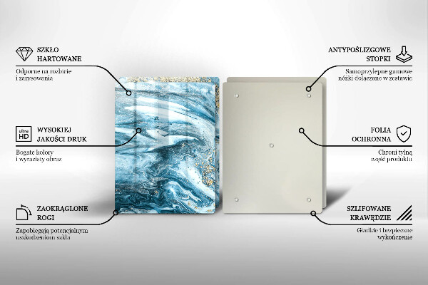 Chopping board Structure with gold