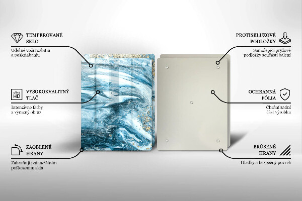 Chopping board Structure with gold